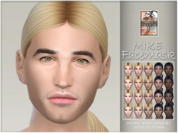  The Sims Resource: Mike facemask by BAkalia