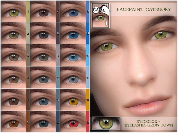  The Sims Resource: Eye colors 08 by BAkalia