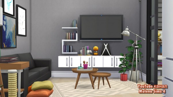  Sims 3 by Mulena: Scandinavian apartment