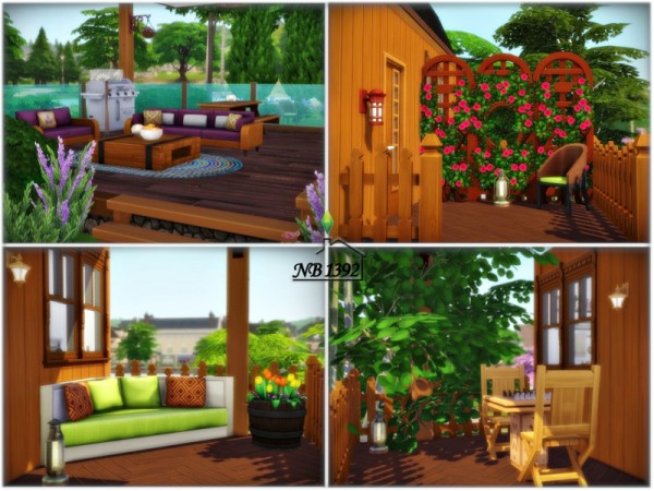  The Sims Resource: Wooden Cabin (No CC!) by nobody1392