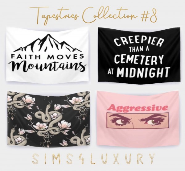  Sims4Luxury: Tapestries Collection 8