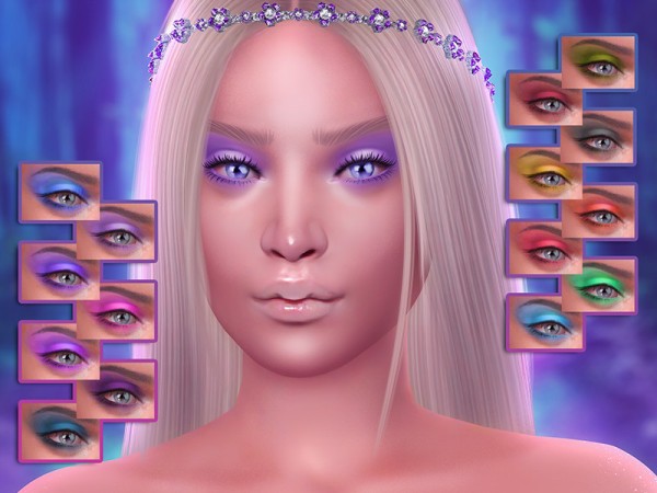  The Sims Resource: Esther Eyeshadow by KatVerseCC