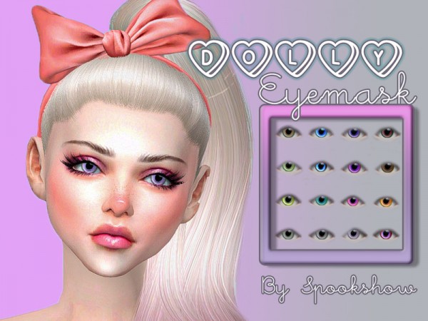  The Sims Resource: Dolly Eye Mask by Spookshow