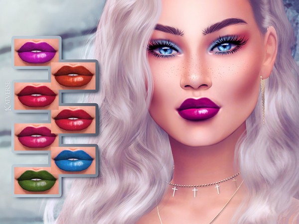  The Sims Resource: Anabell Lipstick by KatVerseCC