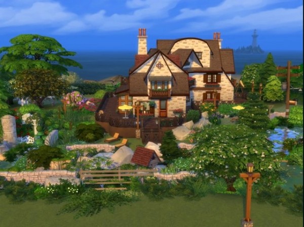 All4Sims: House by the stream by Oldbox