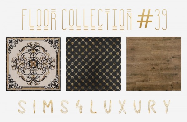  Sims4Luxury: Floor collection 39 and wall collection 22
