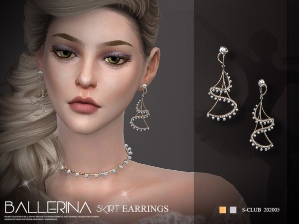  The Sims Resource: Earrings LL 202005 by S Club