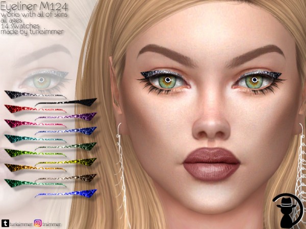  The Sims Resource: Eyeliner M124 by turksimmer