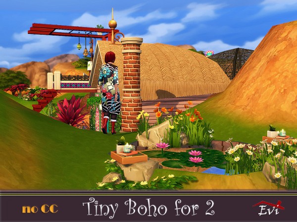  The Sims Resource: Tiny Boho for two by evi