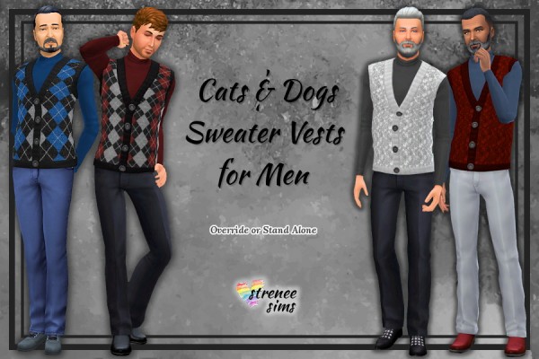  Strenee sims: Men’s Sweater Vests