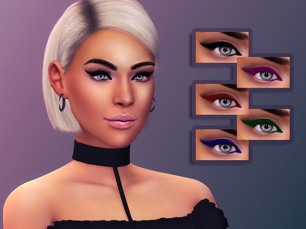  The Sims Resource: Zeva Eyeliner by KatVerseCC