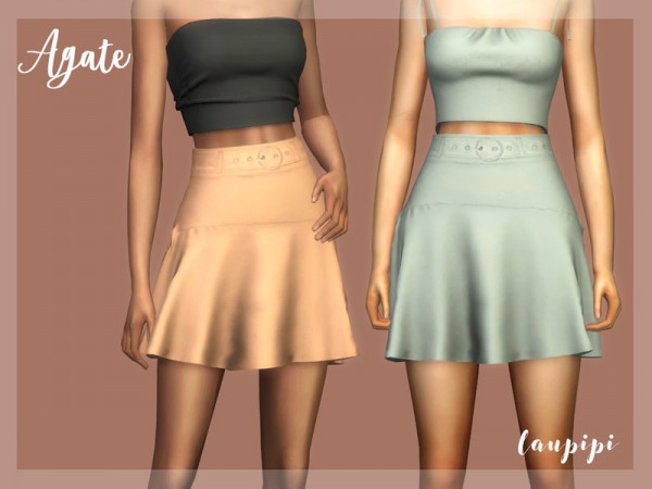  The Sims Resource: Agate Skirt by laupipi