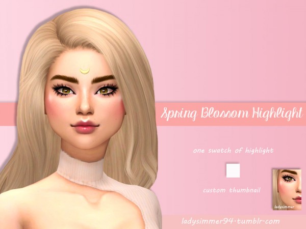  The Sims Resource: Spring Blossom Highlight by LadySimmer94