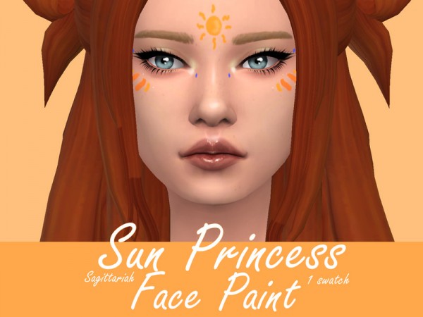  The Sims Resource: Sun Princess Facepaint by Sagittariah