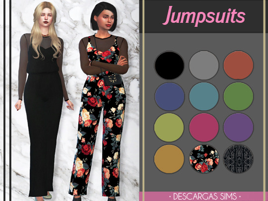  Descargas Sims: Jumpsuits