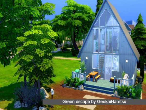  The Sims Resource: Green Escape House by GenkaiHaretsu