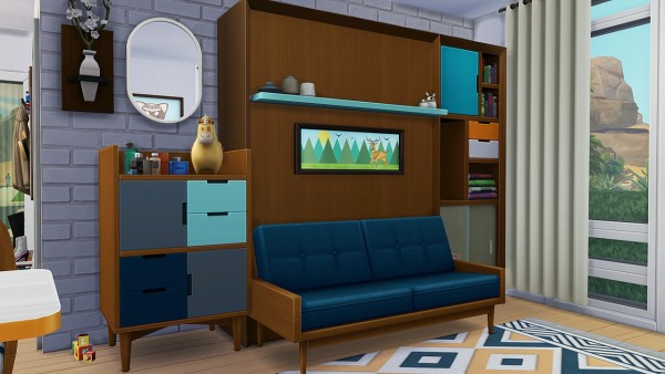  Aveline Sims: Tiny house for a couple with 3 toddlers