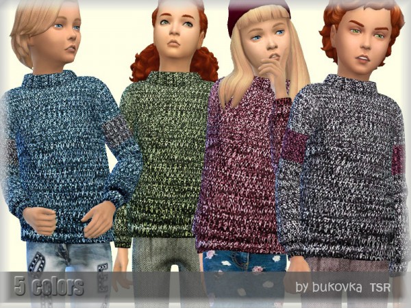  The Sims Resource: Sweater Motley by bukovka