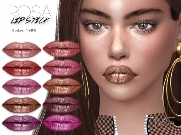  The Sims Resource: Rosa Lipstick N.240 by IzzieMcFire