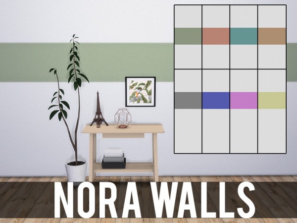  Models Sims 4: Nora Walls