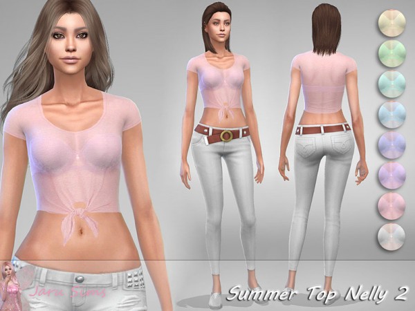  The Sims Resource: Summer Top Nelly 2 by Jaru Sims