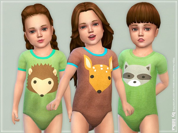  The Sims Resource: Toddler Onesie 08 by lillka