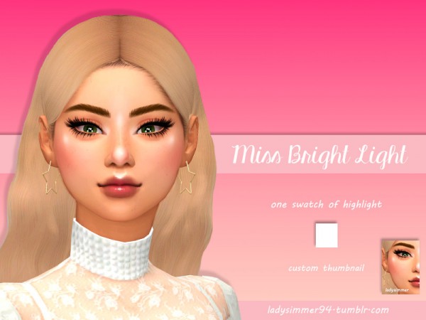  The Sims Resource: Miss Bright Light by LadySimmer94