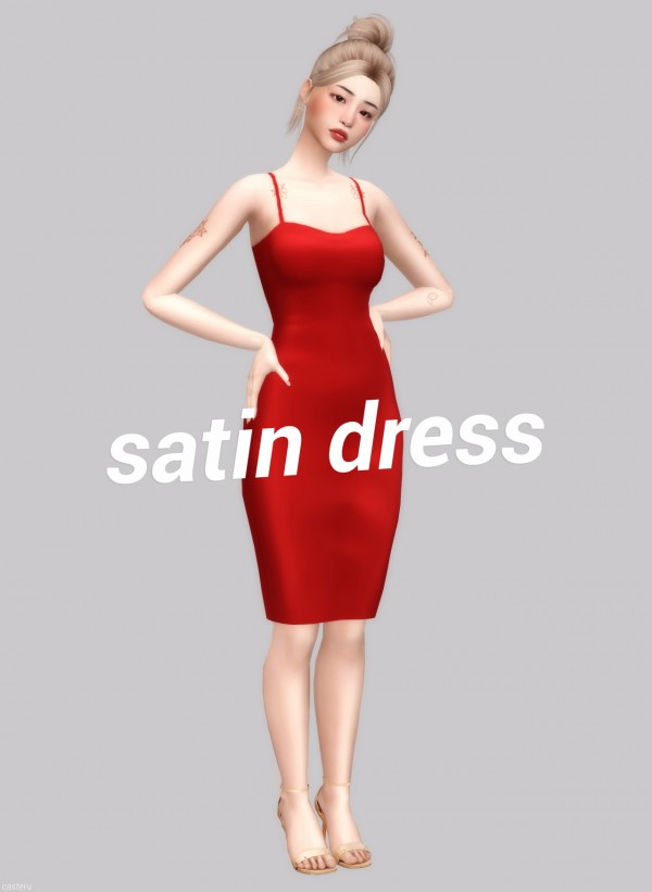  Casteru: Satin dress