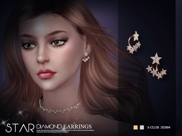  The Sims Resource: EARRINGS 202004 by S Club