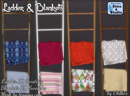  All4Sims: Ladder and Blanket by Oldbox