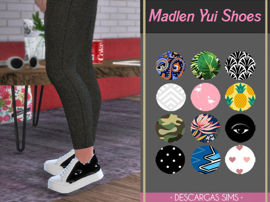  Descargas Sims: Madlen`s Yui Shoes recolored