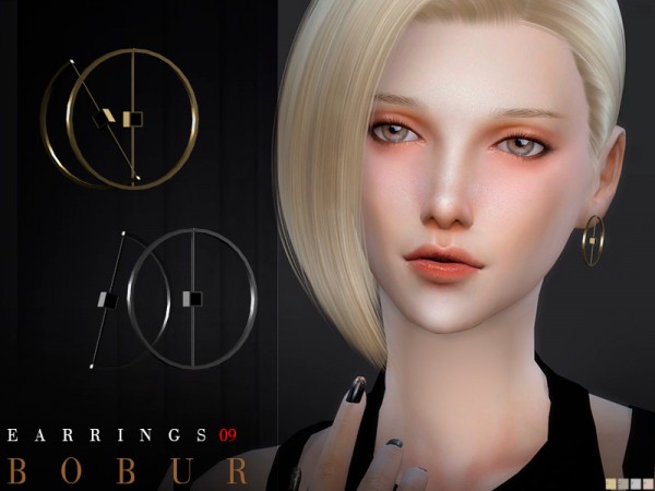 The Sims Resource: Earrings 09 by Bobur