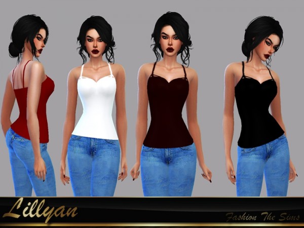  The Sims Resource: Top basic Manuela by LYLLYAN