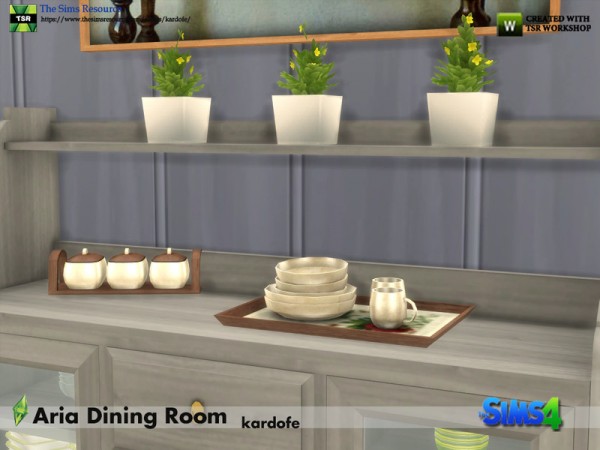  The Sims Resource: Aria Dining Room by kardofe