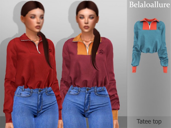  The Sims Resource: Tatee top by belal1997