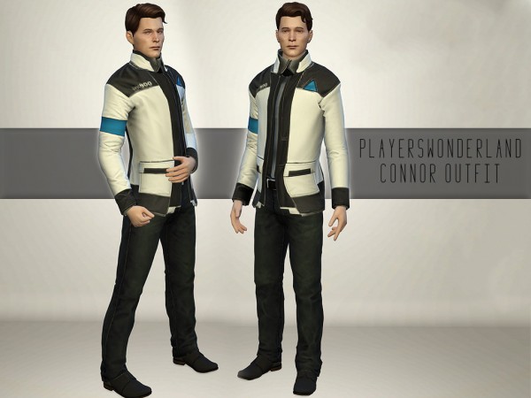  Players Wonderland: Detroit: Become Human Connor Outfit and Shoes