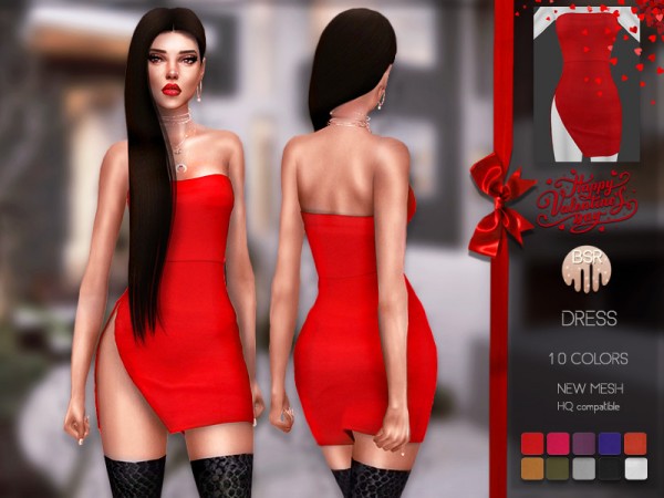  The Sims Resource: Dress BD186 by busra tr