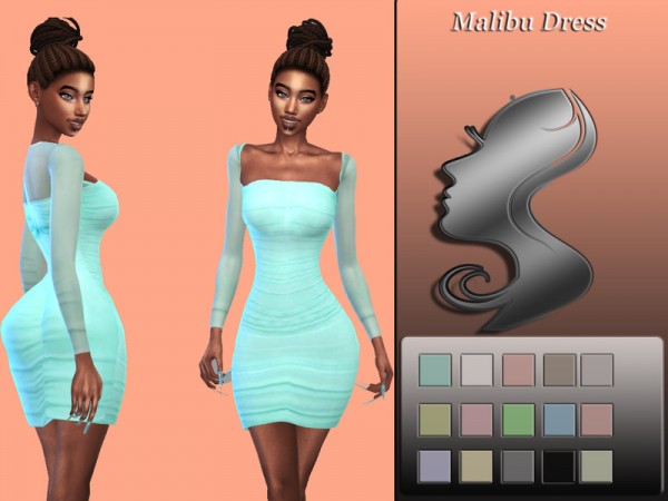  The Sims Resource: Malibu Dress by Teenageeaglerunner