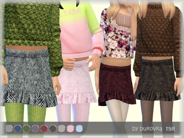  The Sims Resource: Frill Skirt by bukovka