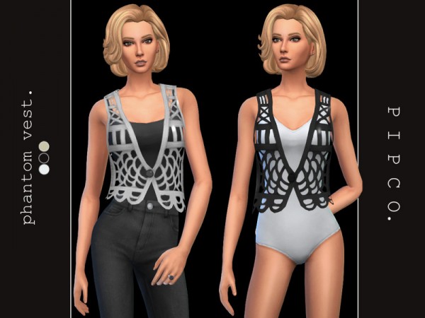  The Sims Resource: Phantom vest by Pipco