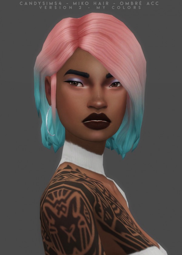  Candy Sims 4: Miko Hairstyle