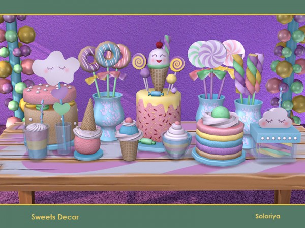  The Sims Resource: Sweets Decor by soloriya