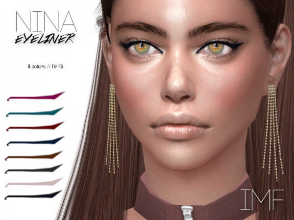  The Sims Resource: Nina Eyeliner N.76 by IzzieMcFire