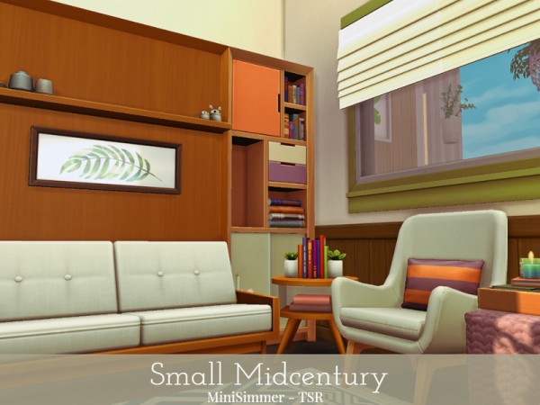 The Sims Resource: Small Midcentury by Mini Simmer • Sims 4 Downloads