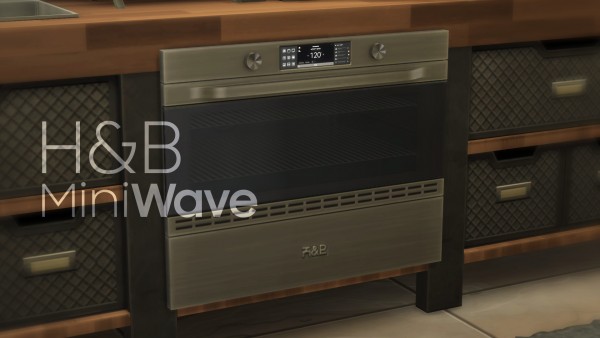  Mod The Sims: MiniWave   Counter Slot Oven by littledica