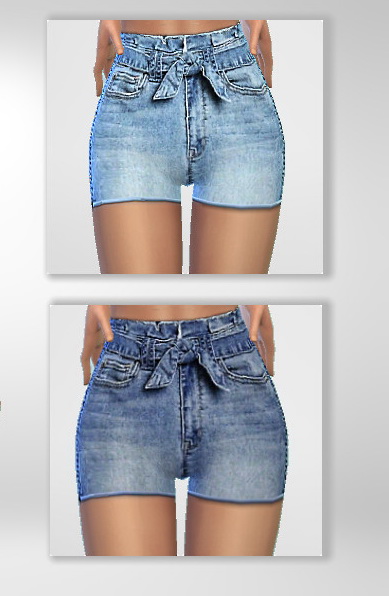  The Sims Resource: Belted Shorts by Puresim