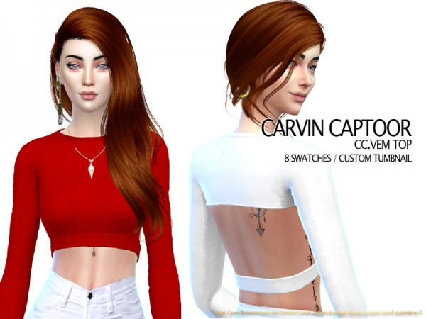  The Sims Resource: Vem top by carvin captoor