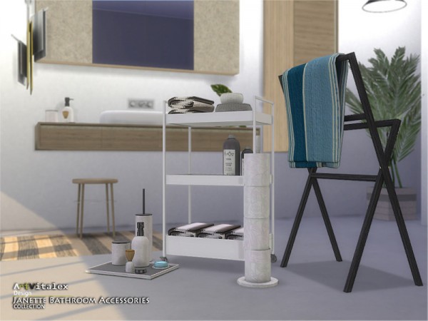  The Sims Resource: Janette Bathroom Accessories by ArtVitalex