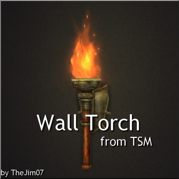  Mod The Sims: Wall Torch from TSM by TheJim07