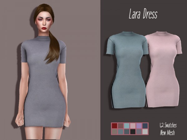  The Sims Resource: Lara Dress by Lisaminicatsims
